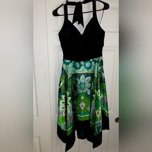 FLOWY Satin Halter Dress